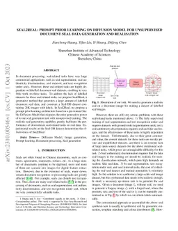 Seal2Real: Prompt Prior Learning on Diffusion Model for Unsupervised Document Seal Data Generation and Realisation