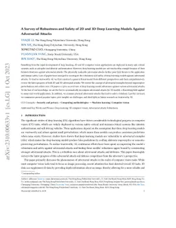 A Survey of Robustness and Safety of 2D and 3D Deep Learning Models
  Against Adversarial Attacks