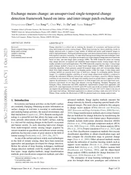 Exchange means change: an unsupervised single-temporal change detection
  framework based on intra- and inter-image patch exchange