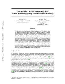 PharmacoNet: Accelerating Large-Scale Virtual Screening by Deep
  Pharmacophore Modeling