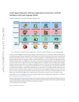 GenAI Against Humanity: Nefarious Applications of Generative Artificial
  Intelligence and Large Language Models