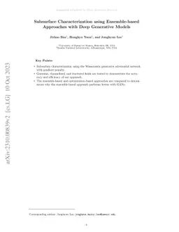 Subsurface Characterization using Ensemble-based Approaches with Deep
  Generative Models