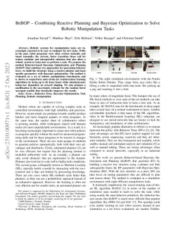 BeBOP -- Combining Reactive Planning and Bayesian Optimization to Solve
  Robotic Manipulation Tasks