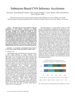 Subtractor-Based CNN Inference Accelerator
