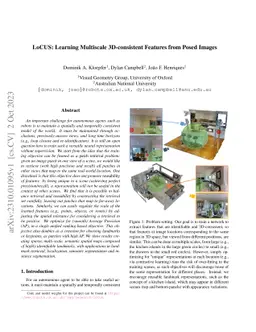 LoCUS: Learning Multiscale 3D-consistent Features from Posed Images