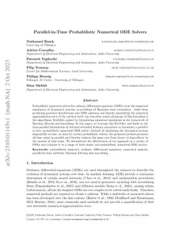 Parallel-in-Time Probabilistic Numerical ODE Solvers