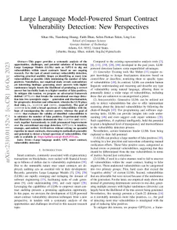 Large Language Model-Powered Smart Contract Vulnerability Detection: New
  Perspectives