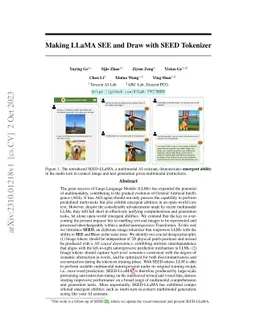 Making LLaMA SEE and Draw with SEED Tokenizer