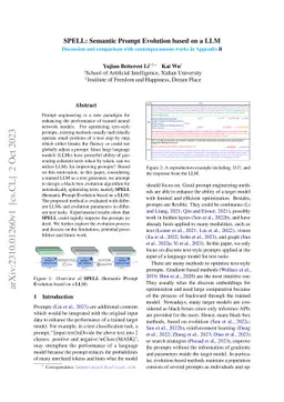 SPELL: Semantic Prompt Evolution based on a LLM