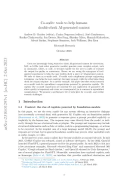 Co-audit: tools to help humans double-check AI-generated content