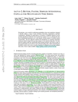 TACTiS-2: Better, Faster, Simpler Attentional Copulas for Multivariate
  Time Series