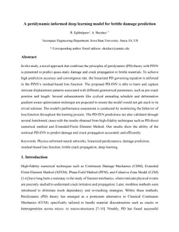 A peridynamic-informed deep learning model for brittle damage prediction