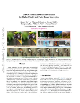 CoDi: Conditional Diffusion Distillation for Higher-Fidelity and Faster
  Image Generation