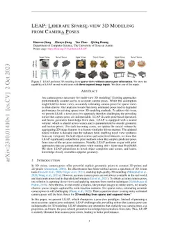 LEAP: Liberate Sparse-view 3D Modeling from Camera Poses