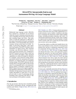 DriveGPT4: Interpretable End-to-end Autonomous Driving via Large
  Language Model