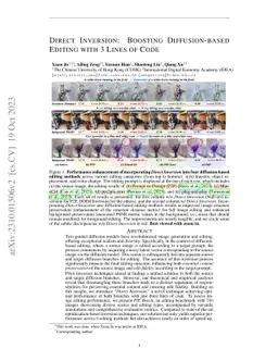 Direct Inversion: Boosting Diffusion-based Editing with 3 Lines of Code