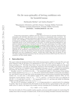 On the near-optimality of betting confidence sets for bounded means