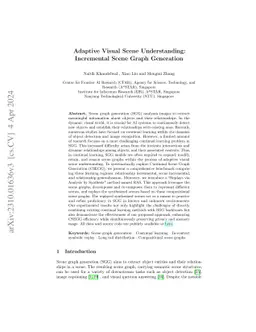 Adaptive Visual Scene Understanding: Incremental Scene Graph Generation