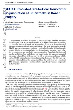STARS: Zero-shot Sim-to-Real Transfer for Segmentation of Shipwrecks in
  Sonar Imagery