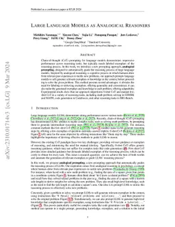 Large Language Models as Analogical Reasoners