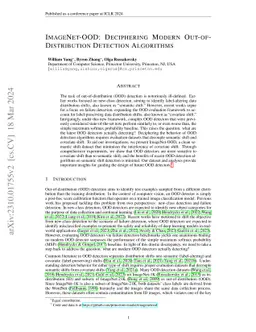 ImageNet-OOD: Deciphering Modern Out-of-Distribution Detection
  Algorithms
