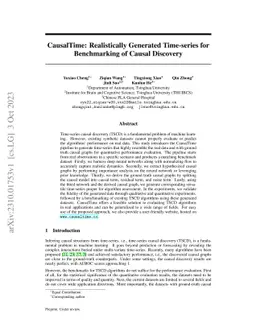 CausalTime: Realistically Generated Time-series for Benchmarking of
  Causal Discovery