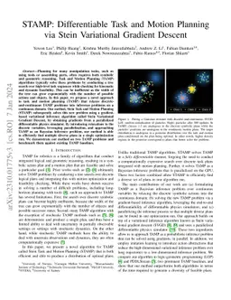 STAMP: Differentiable Task and Motion Planning via Stein Variational
  Gradient Descent