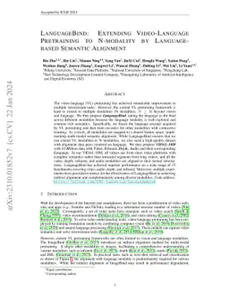 LanguageBind: Extending Video-Language Pretraining to N-modality by
  Language-based Semantic Alignment