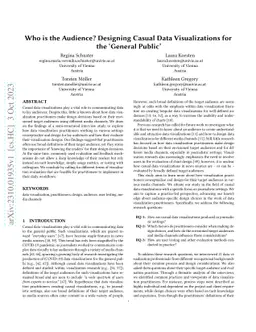Who is the Audience? Designing Casual Data Visualizations for the
  'General Public'
