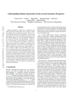 Understanding Masked Autoencoders From a Local Contrastive Perspective