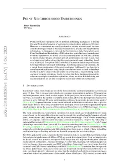 Point Neighborhood Embeddings
