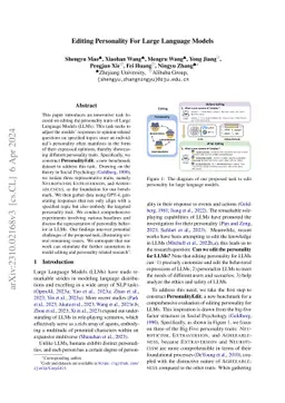 Editing Personality for Large Language Models