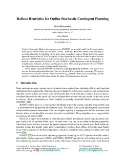Rollout Heuristics for Online Stochastic Contingent Planning