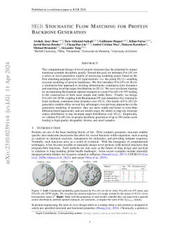 SE(3)-Stochastic Flow Matching for Protein Backbone Generation