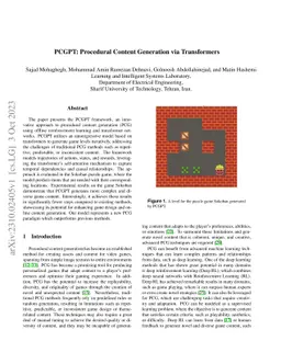 PCGPT: Procedural Content Generation via Transformers