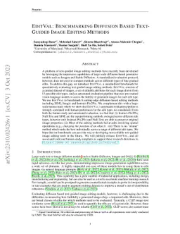 EditVal: Benchmarking Diffusion Based Text-Guided Image Editing Methods