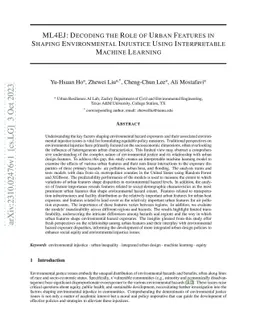ML4EJ: Decoding the Role of Urban Features in Shaping Environmental
  Injustice Using Interpretable Machine Learning