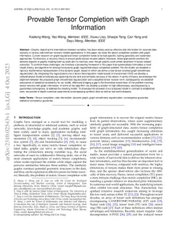 Tensor Completion Leveraging Graph Information: A Dynamic Regularization Approach with Statistical Guarantees