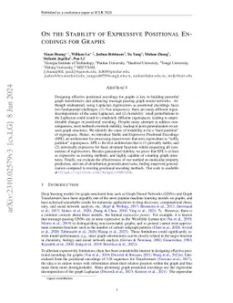 On the Stability of Expressive Positional Encodings for Graphs