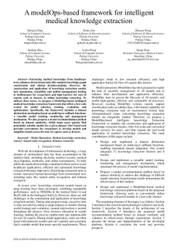 A ModelOps-based Framework for Intelligent Medical Knowledge Extraction