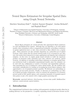 Neural Bayes Estimators for Irregular Spatial Data using Graph Neural Networks
