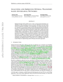 Analyzing and Improving Optimal-Transport-based Adversarial Networks