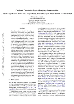 Continual Contrastive Spoken Language Understanding