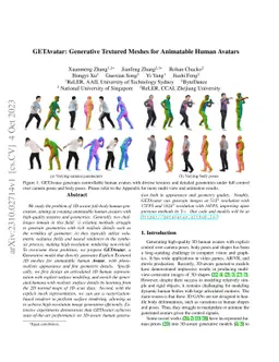 GETAvatar: Generative Textured Meshes for Animatable Human Avatars