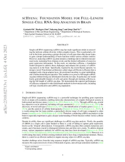 scHyena: Foundation Model for Full-Length Single-Cell RNA-Seq Analysis
  in Brain