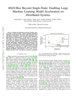 MAD Max Beyond Single-Node: Enabling Large Machine Learning Model
  Acceleration on Distributed Systems