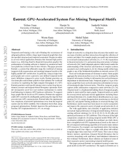 Everest: GPU-Accelerated System For Mining Temporal Motifs