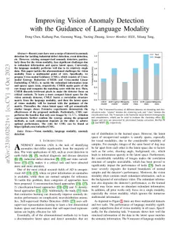 Improving Vision Anomaly Detection with the Guidance of Language
  Modality