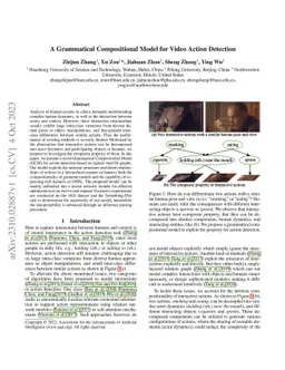 A Grammatical Compositional Model for Video Action Detection
