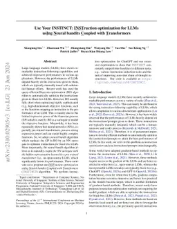 Use Your INSTINCT: INSTruction optimization for LLMs usIng Neural
  bandits Coupled with Transformers
